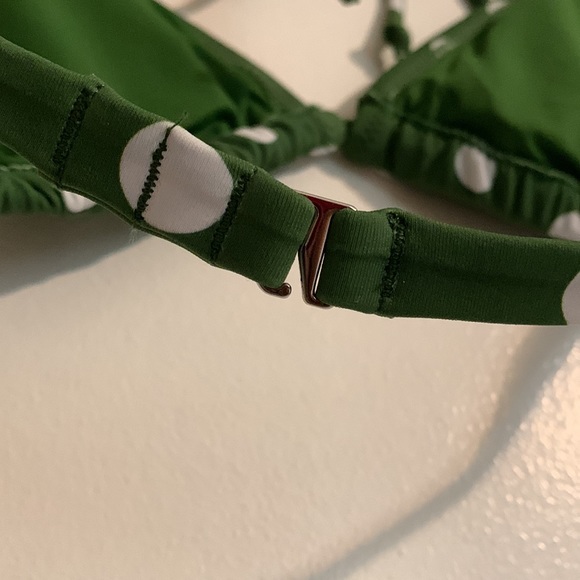 Cupshe- Green &White Polka Dot Thong Bikini - Picture 4 of 9